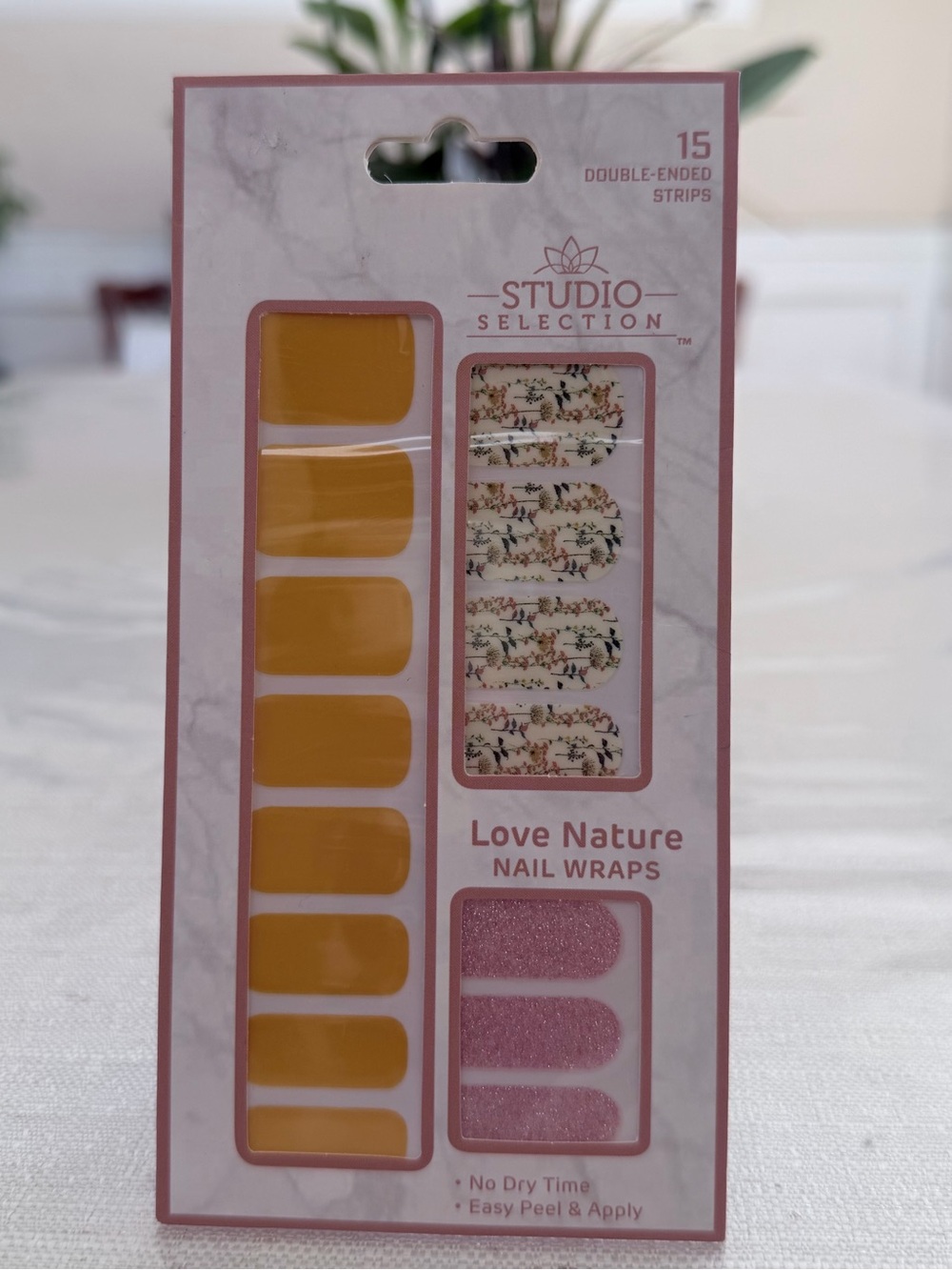 Studio Selection Love Nail Wraps - Mustard Yellow & Floral